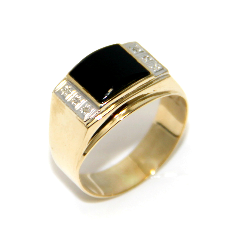 Мужские кольца из желтого золота в Ювелирном салоне №1